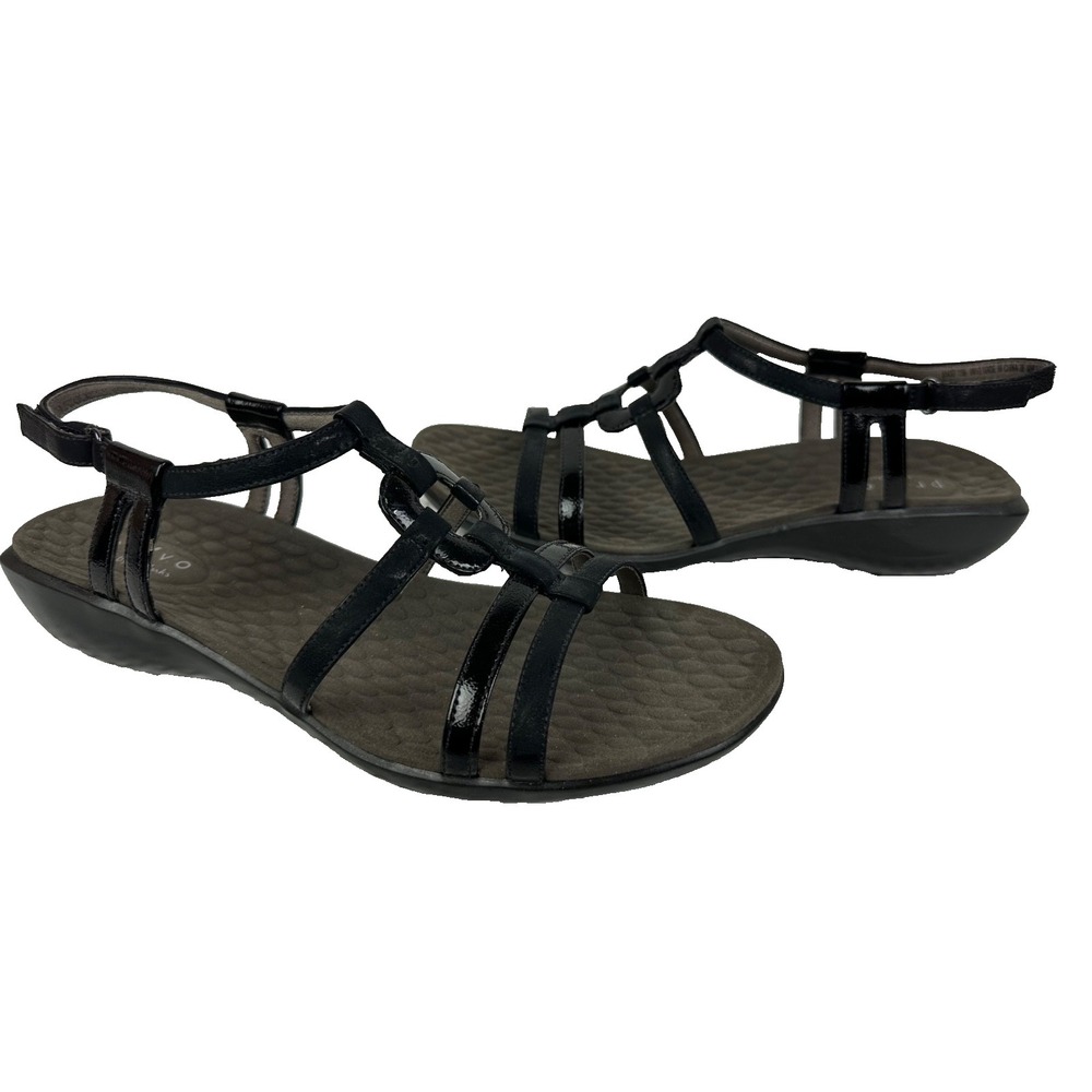 Privo by Clarks Zyon Black Sandals Size 11 Strappy
